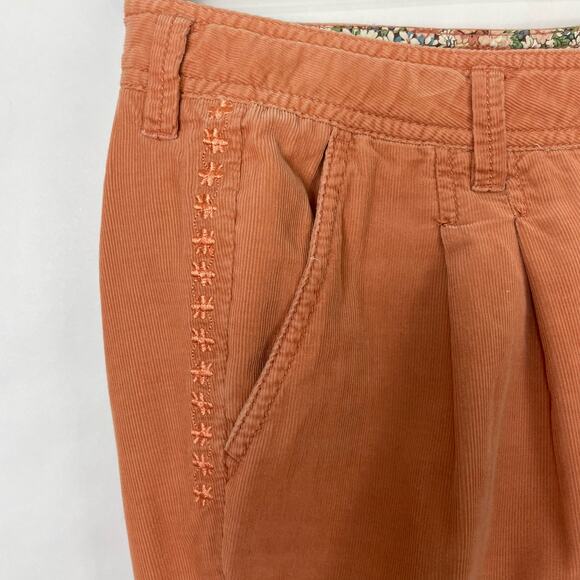 Teenie Weenie | Natural Bear's Garden Pink Corduroy Baggy Embroidered Bear Pants - Picture 4 of 9